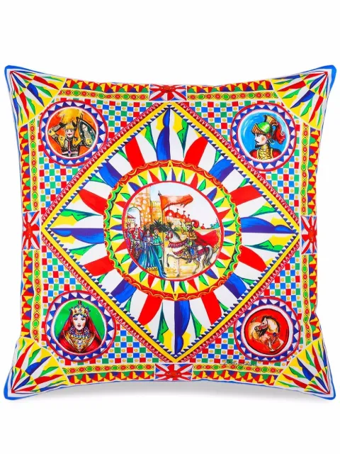 Dolce & Gabbana cojín mediano con estampado Carreto