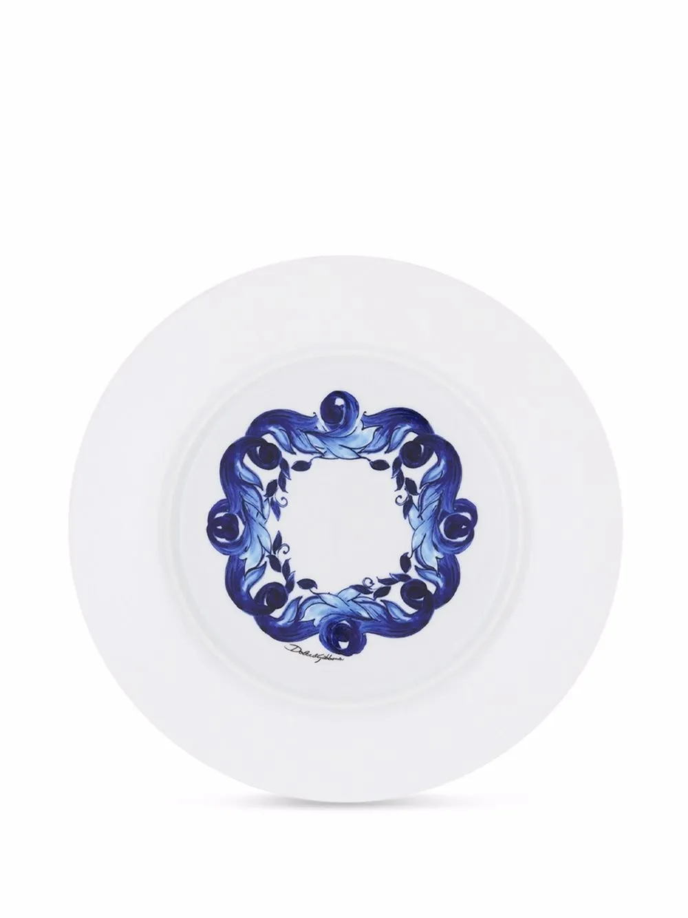 Dolce & Gabbana Set di 2 piattini da pane con stampa Blu Mediterraneo | Casa | Image 4