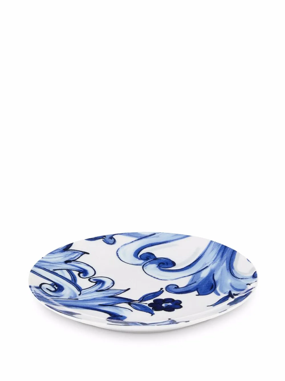 Dolce & Gabbana Set di 2 piattini da pane con stampa Blu Mediterraneo | Cucina | Image 3