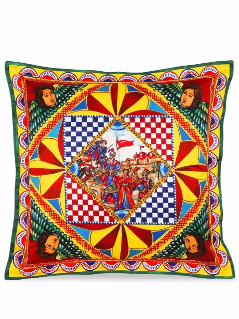 Dolce & Gabbana cojín mediano con estampado Carreto