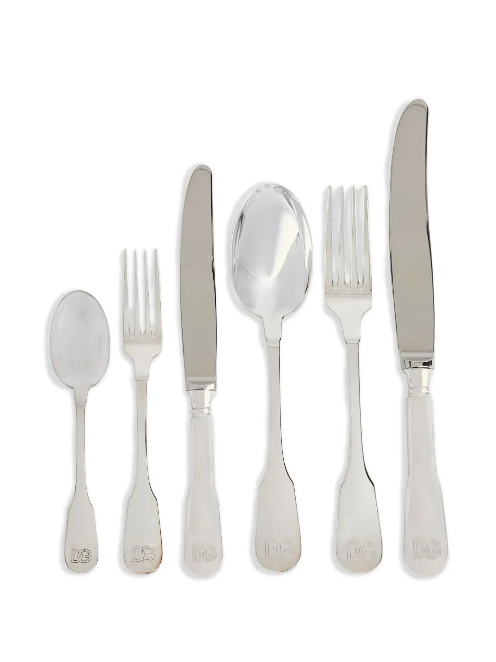  Dolce & Gabbana 6 Teiliges Besteckset   Silber 