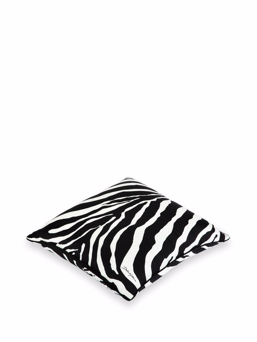фото Dolce & gabbana шелковая подушка с зебровым принтом