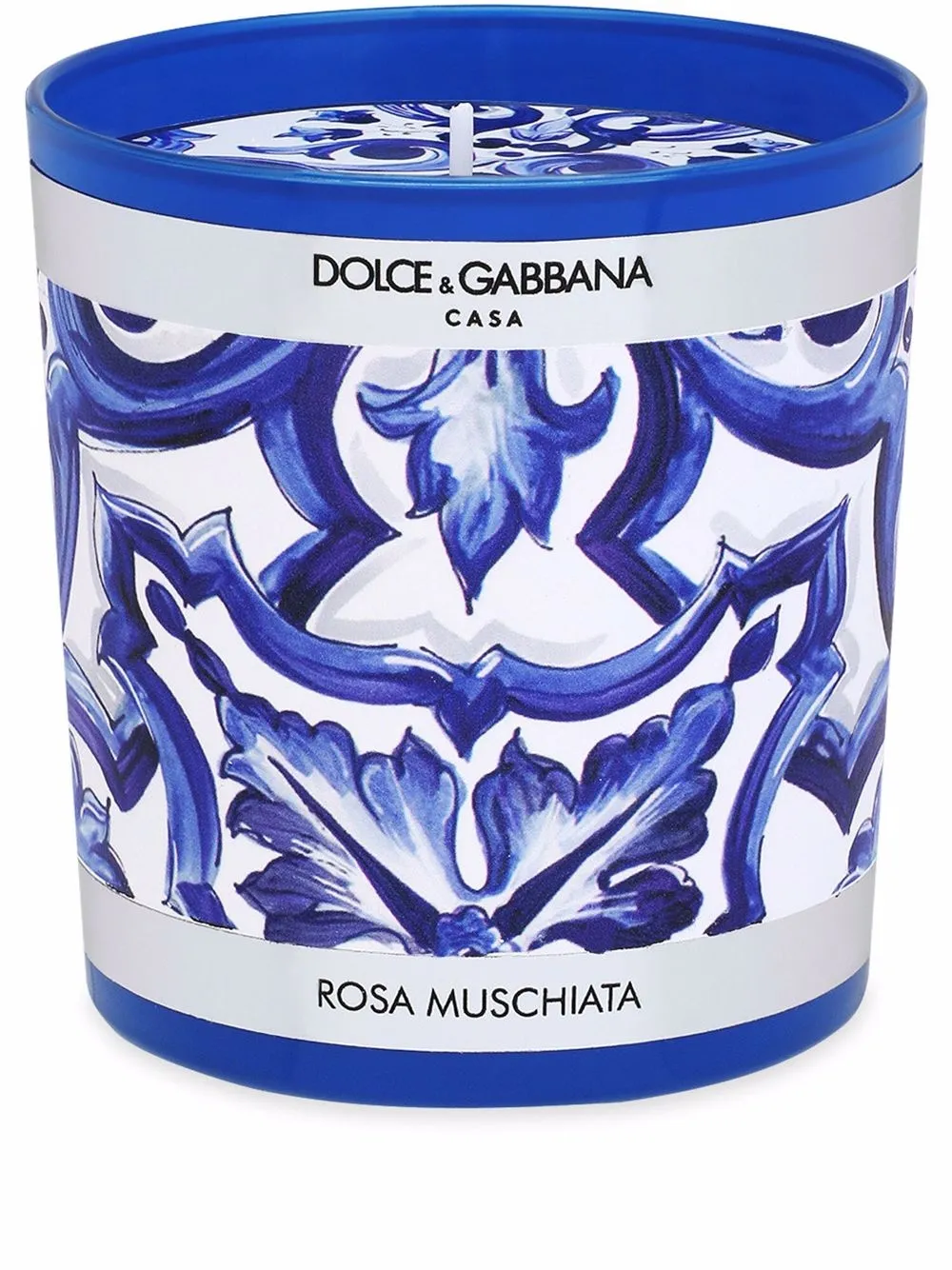 

Dolce & Gabbana Mediterraneo-print scented candle (250g) - White