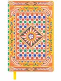 Dolce & Gabbana Carretto-print notebook - Orange