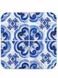 Dolce & Gabbana Mediterraneo-print coasters (set of 12) - Blue