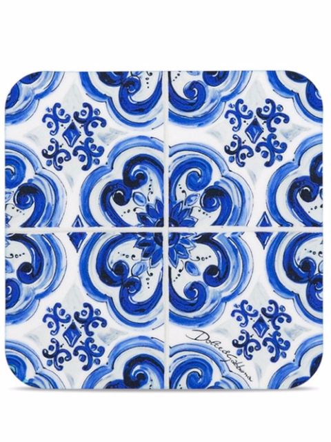 Dolce & Gabbana Mediterraneo-print coasters (set of 12)