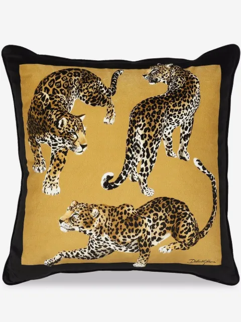 Dolce & Gabbana cojín mediano con estampado Leopardo