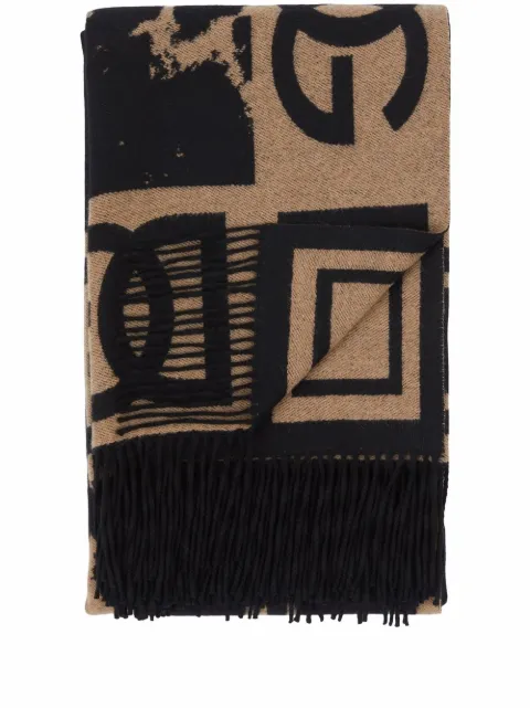 Dolce & Gabbana Leopardo-print cashmere blanket