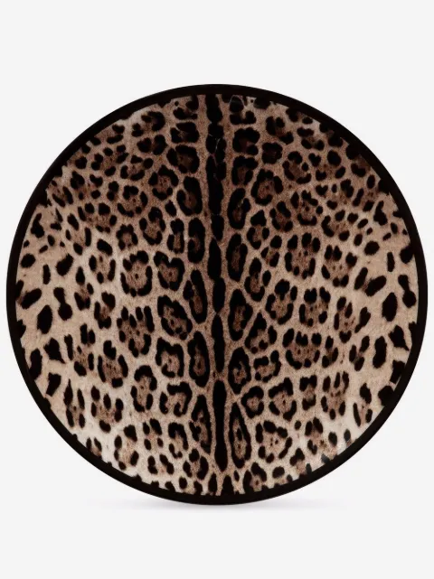 Dolce & Gabbana leopard-print porcelain charger plate (31cm)