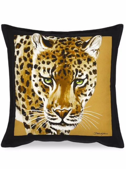 Dolce & Gabbana small Leopardo-print canvas cushion