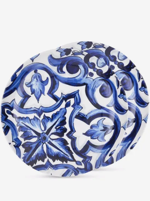 Dolce & Gabbana Blu Mediterraneo porcelain soup plates