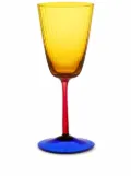 Dolce & Gabbana hand-blown Murano white wine glass - Yellow