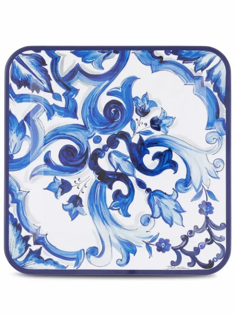 Dolce & Gabbana medium Mediterranean-print tray