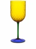 Dolce & Gabbana hand-blown Murano red wine glass - Yellow