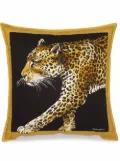 Dolce & Gabbana medium Leopardo-print canvas cushion - Black