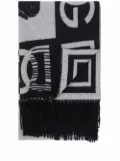Dolce & Gabbana zebra-jacquard cashmere blanket - White