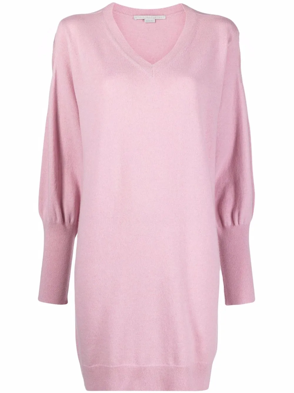 

Stella McCartney vestido tejido con cuello en V - Rosado