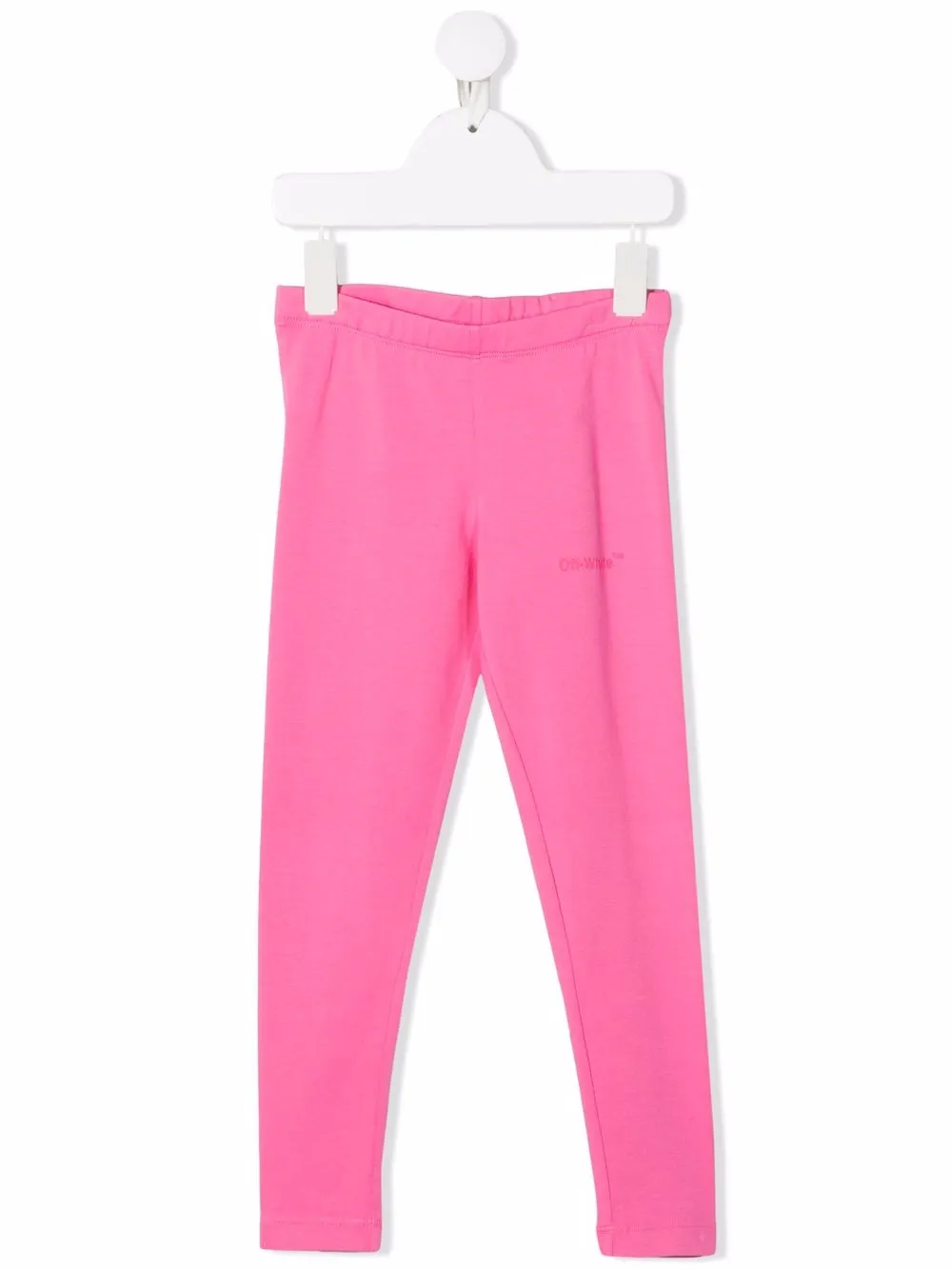 

Off-White Kids leggins con logo bordado - Rosado