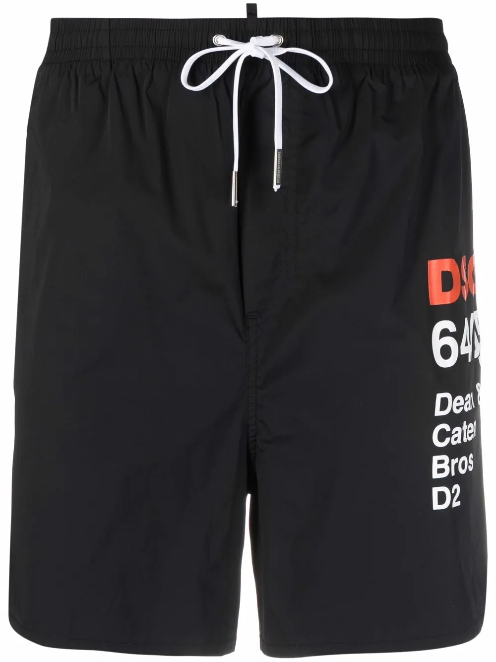 

Dsquared2 shorts de playa con logo estampado - Negro