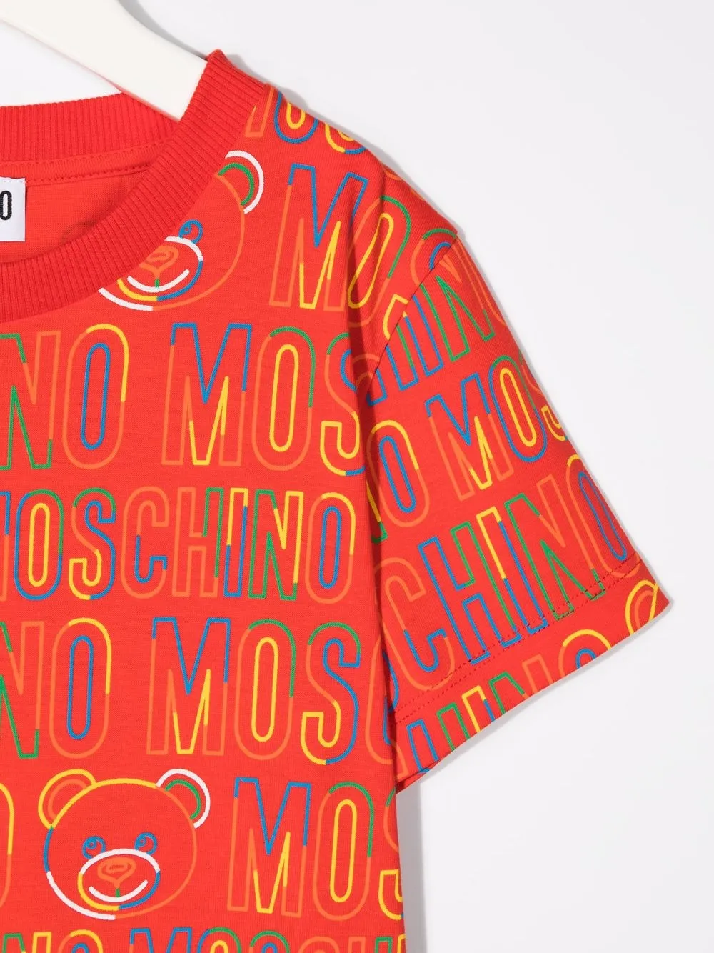 фото Moschino kids футболка с логотипом