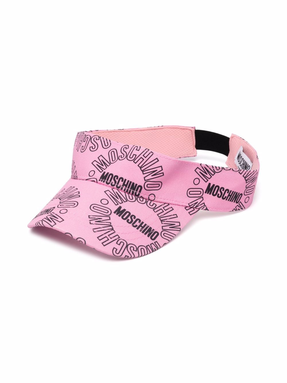 

Moschino Kids visera con logo estampado - Rosado