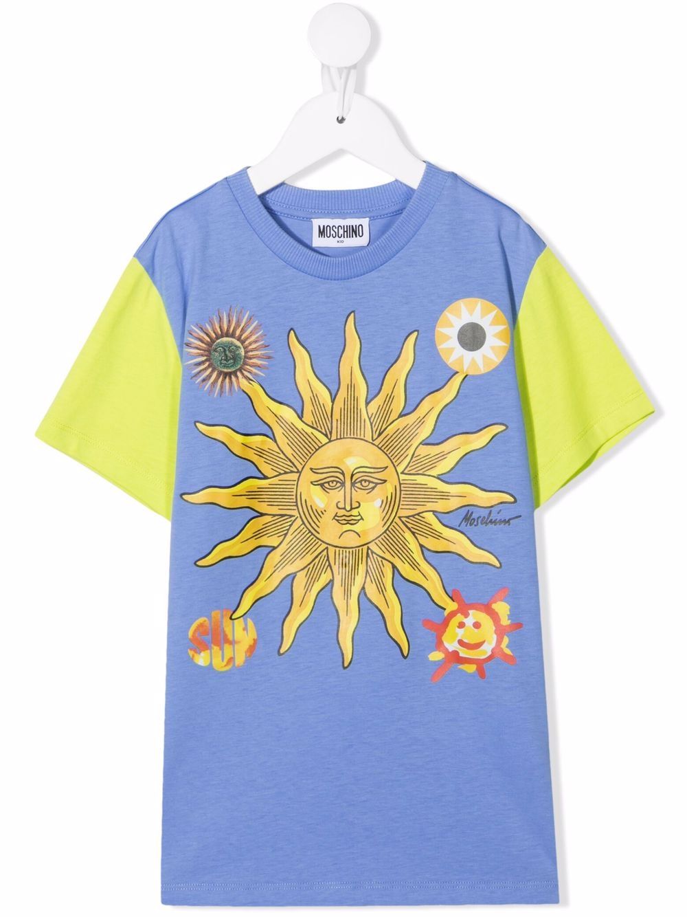 

Moschino Kids playera con motivo de sol - Azul