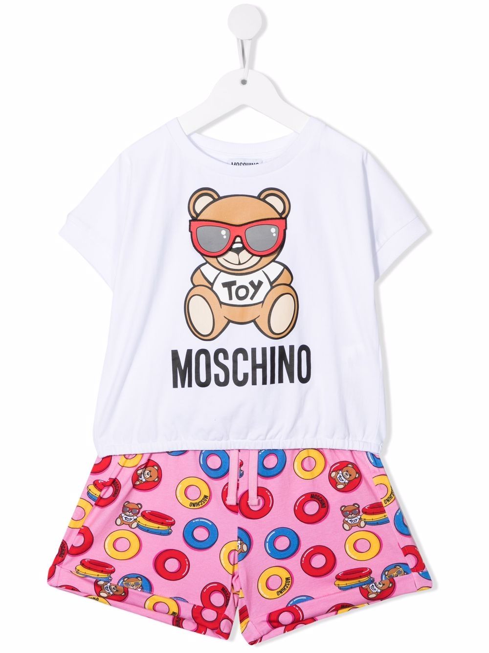 фото Moschino kids комплект teddy bear из футболки и шортов