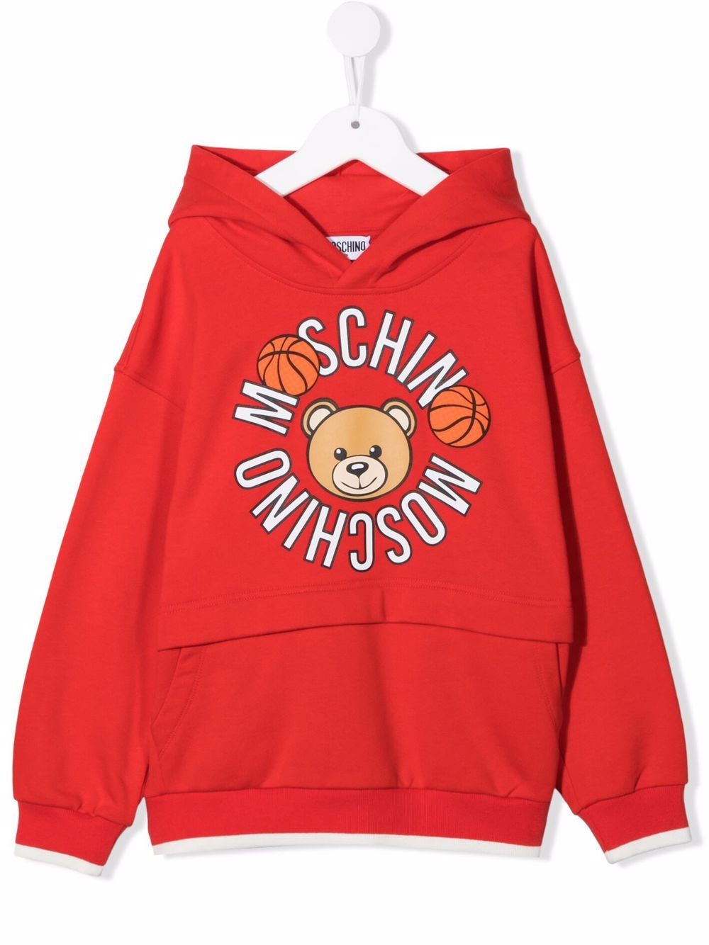 Image 1 of Moschino Kids logo-print hoodie