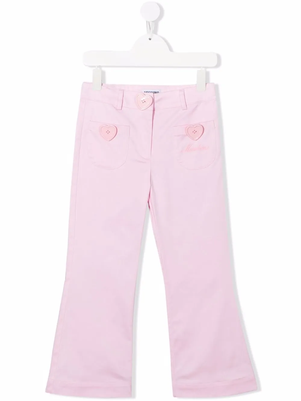 

Moschino Kids pantalones con botones de corazón - Rosado