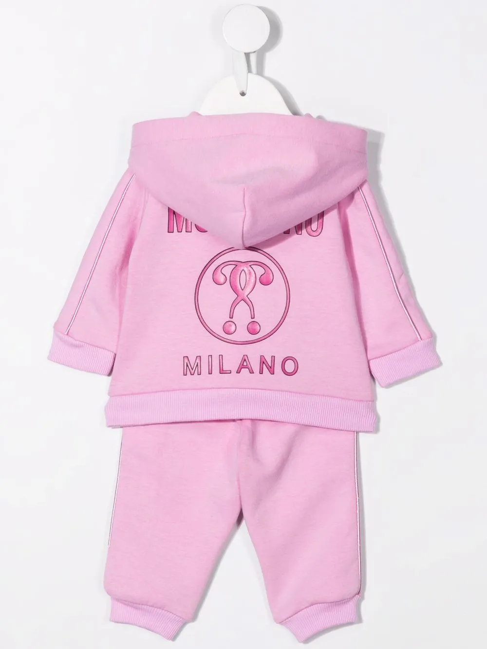 фото Moschino kids спортивный костюм с логотипом double question mark