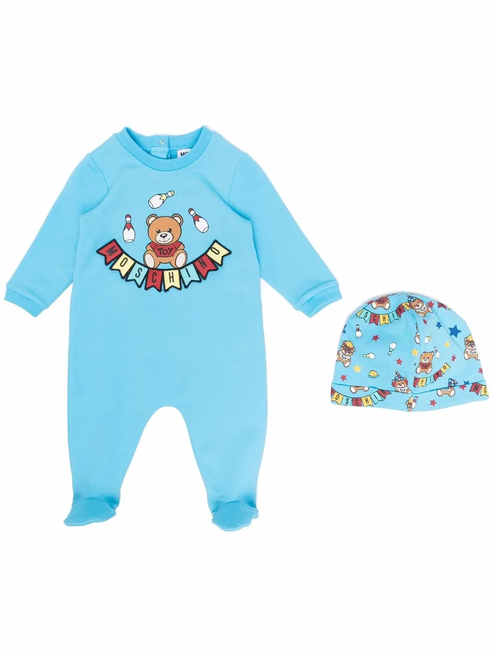 

Moschino Kids pijama con motivo Teddy Bear - Azul