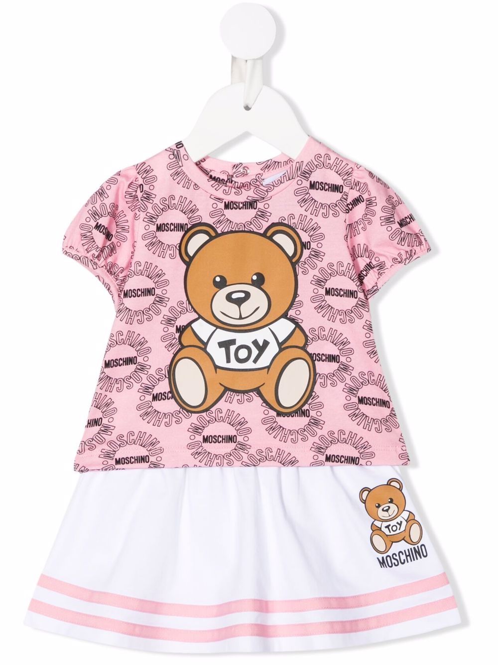 фото Moschino kids юбка с логотипом teddy bear