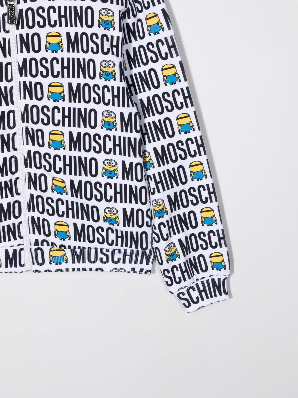 фото Moschino kids худи на молнии с принтом minions