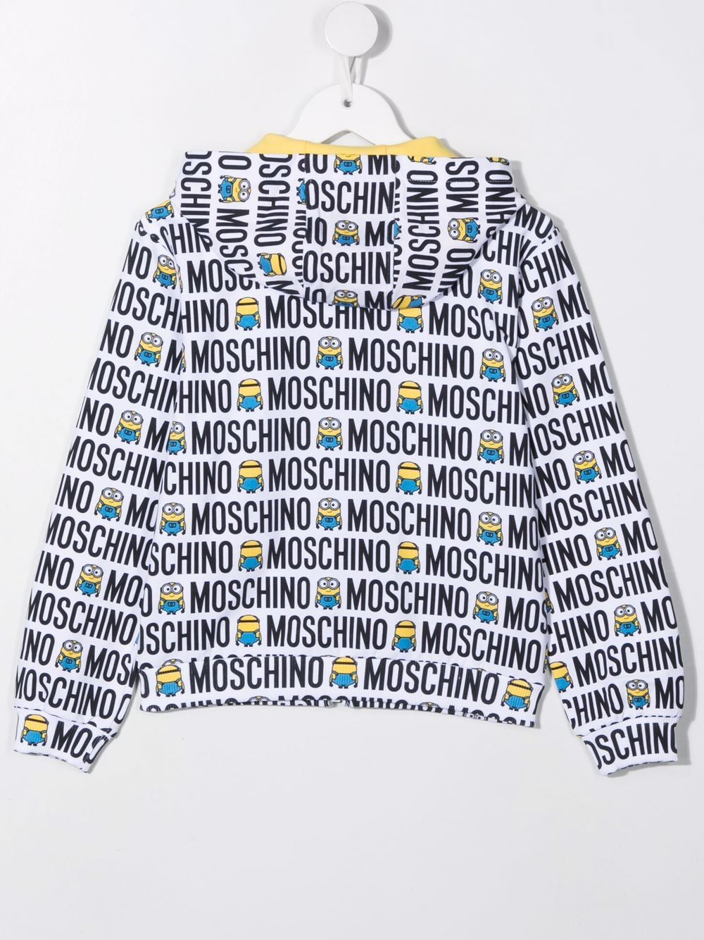 фото Moschino kids худи на молнии с принтом minions