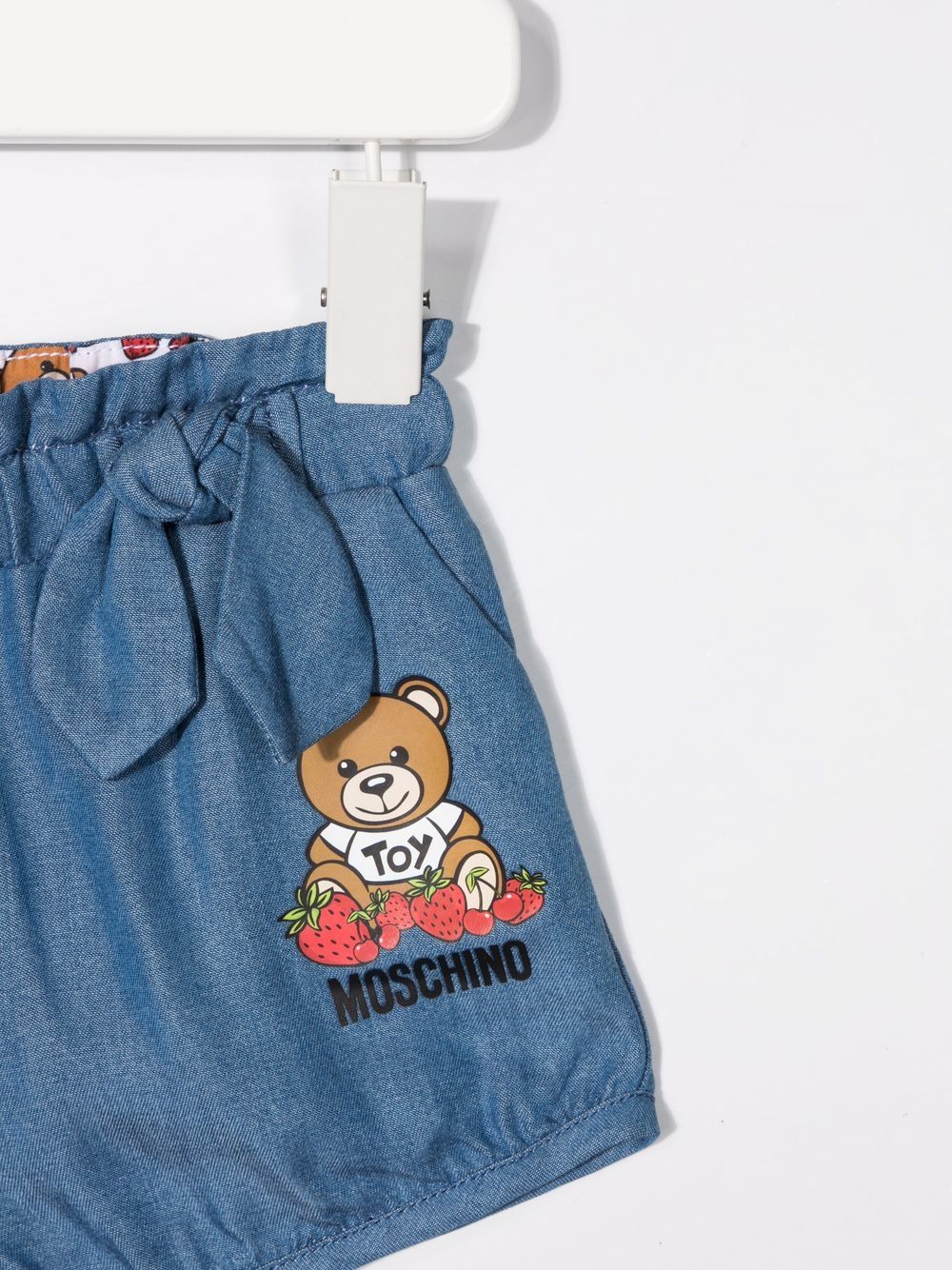 фото Moschino kids шорты с принтом teddy bear