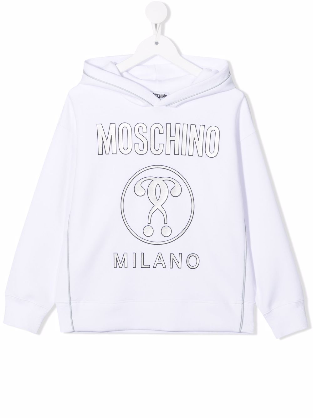 фото Moschino kids худи с логотипом double question mark