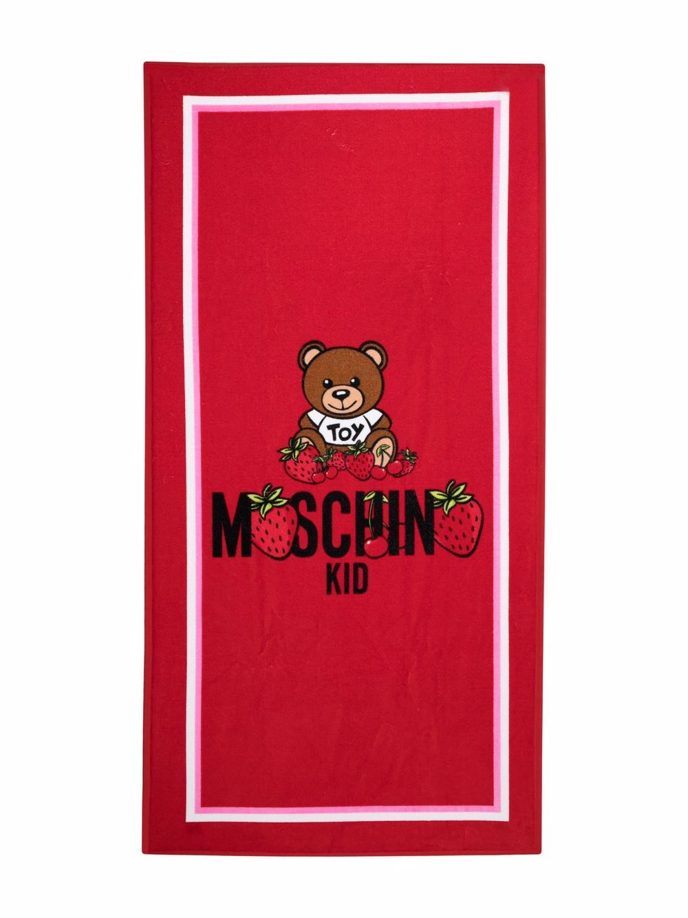 фото Moschino kids полотенце с принтом toy bear