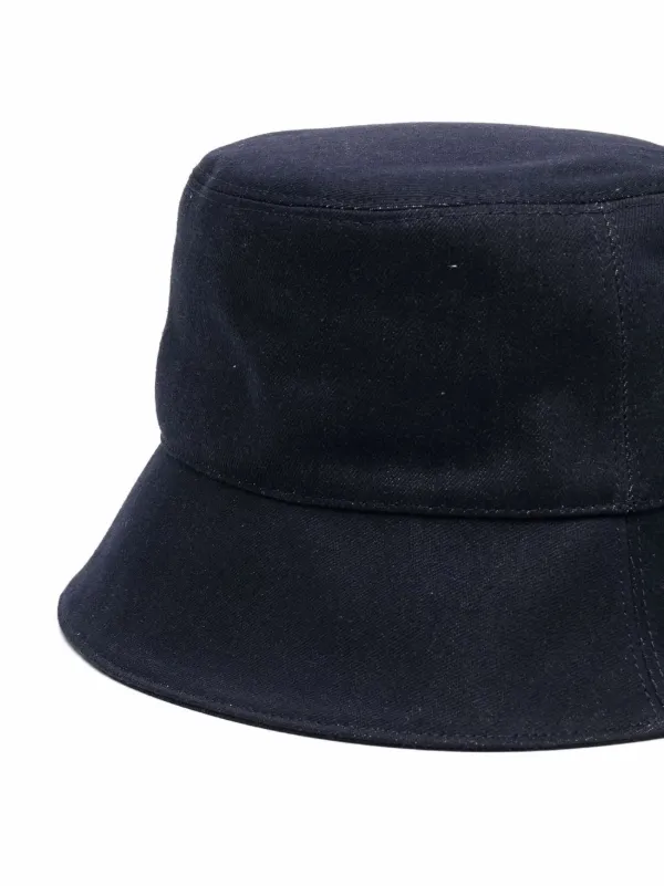 FENDI logo-patch Bucket Hat | Blue | FARFETCH display picture 1