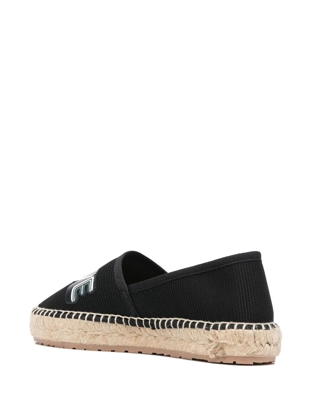Love Moschino Espadrilles met print Zwart