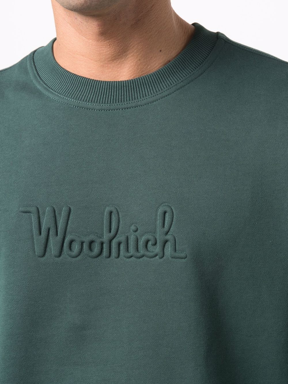 фото Woolrich толстовка с тисненым логотипом