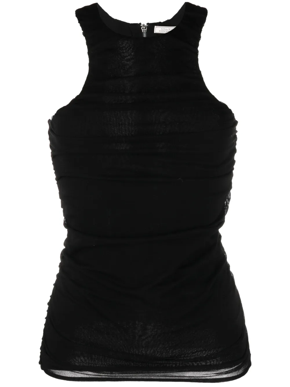 

Nina Ricci ruched-detail vest - Black