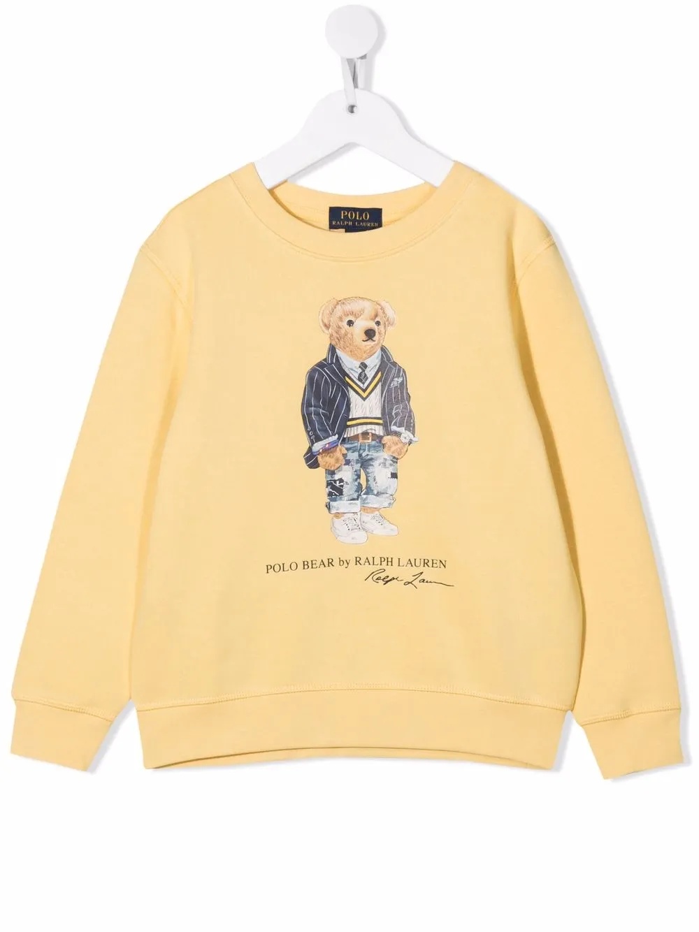 

Ralph Lauren Kids sudadera con motivo Polo Bear - Amarillo