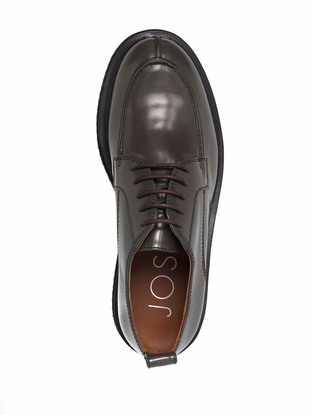 Shop Joseph Lace-up Derby Shoes In Green
