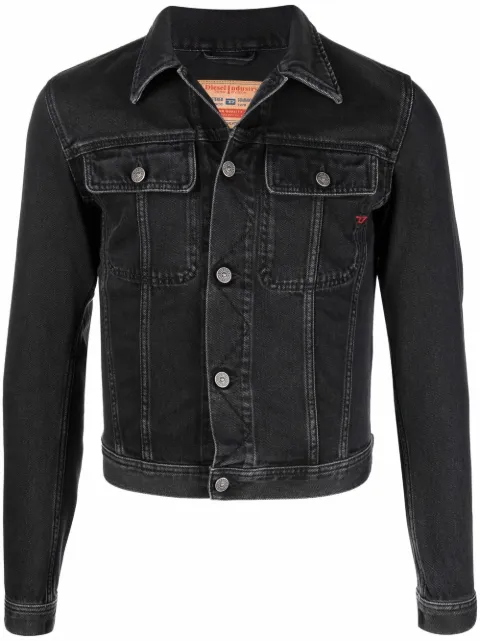 slim-cut denim jacket