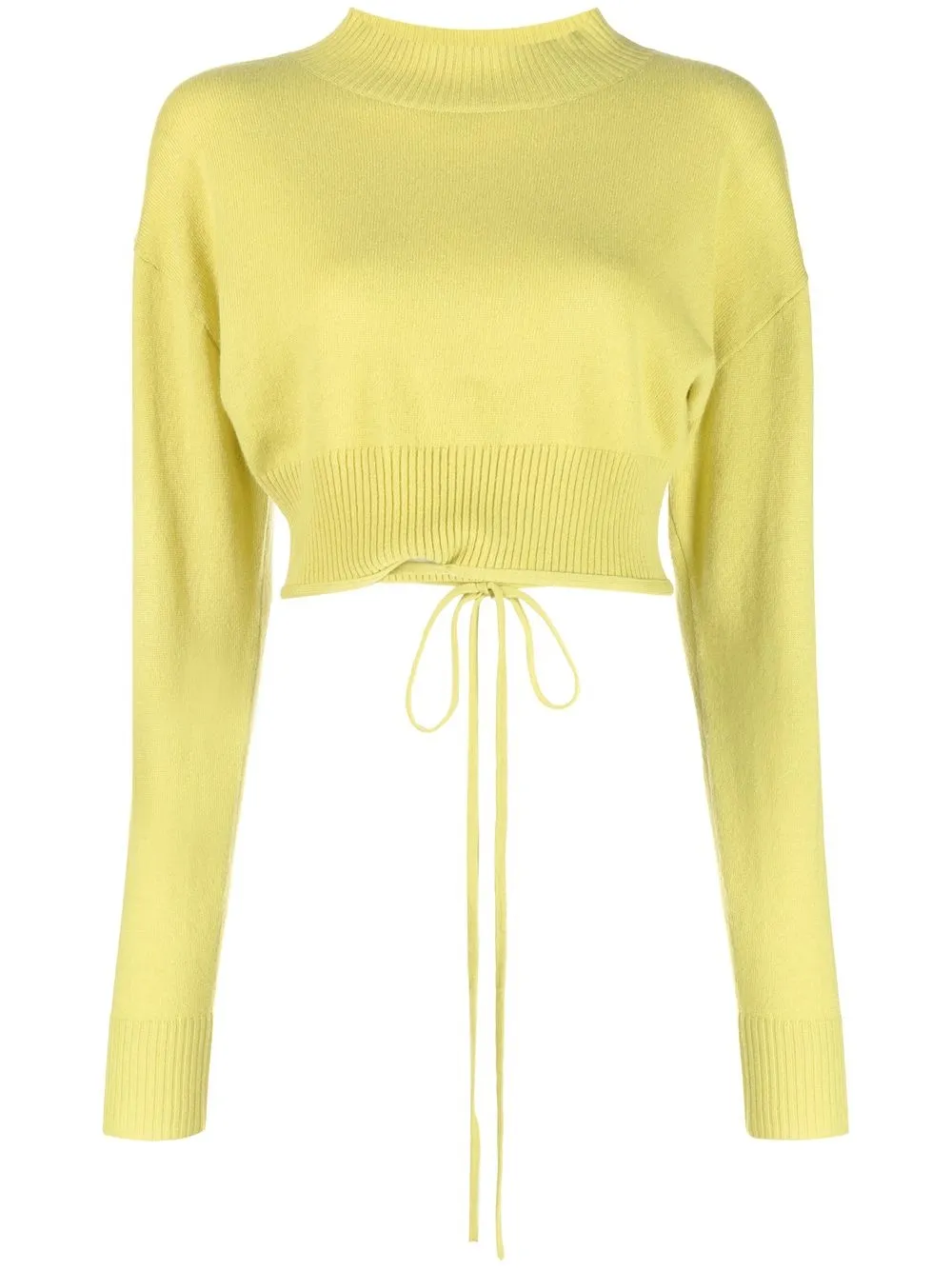 

Christopher Esber cropped knitted jumper - Yellow