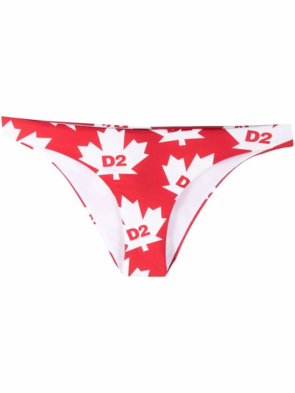 

Dsquared2 bikini bottom con logo estampado - Rojo