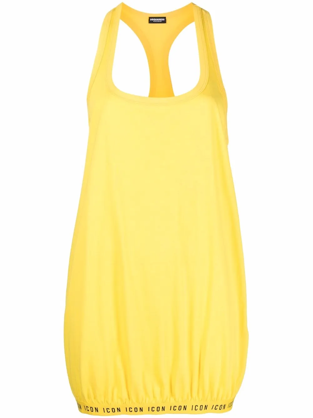 

Dsquared2 vestido de playa con detalle de cinta Icon - Amarillo