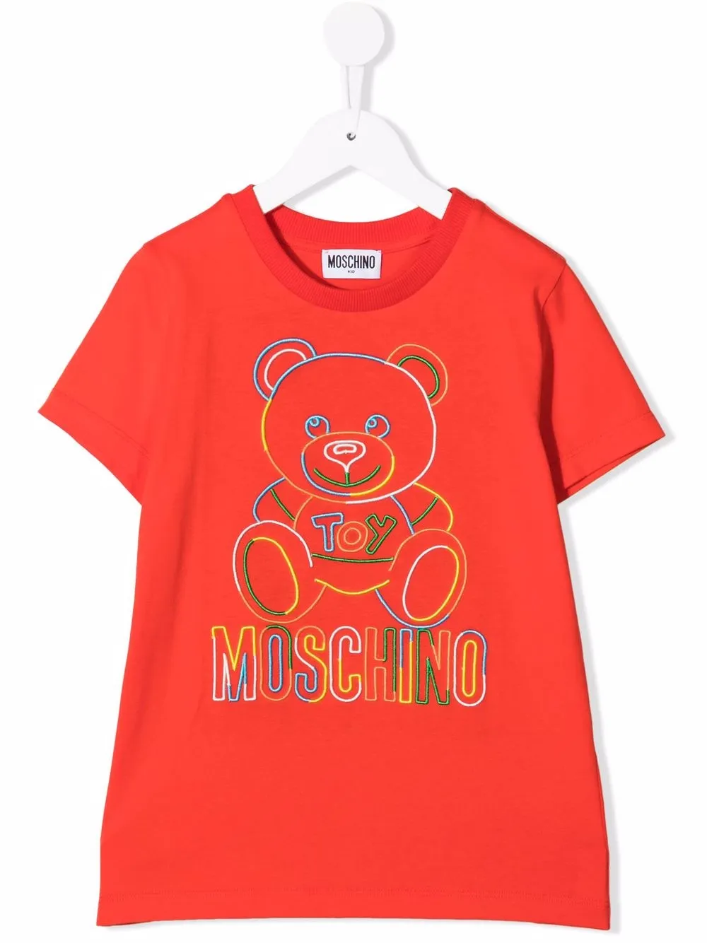 фото Moschino kids футболка с логотипом