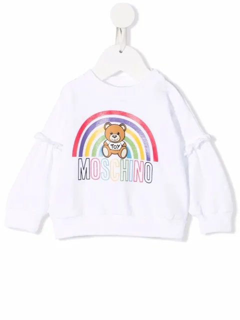 Moschino Kids سويت شيرت بطبعة شعار الماركة
