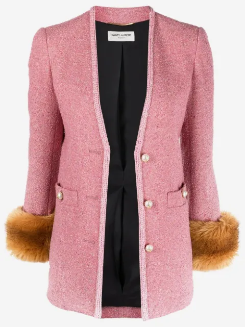 Saint Laurent chamarra ajustada